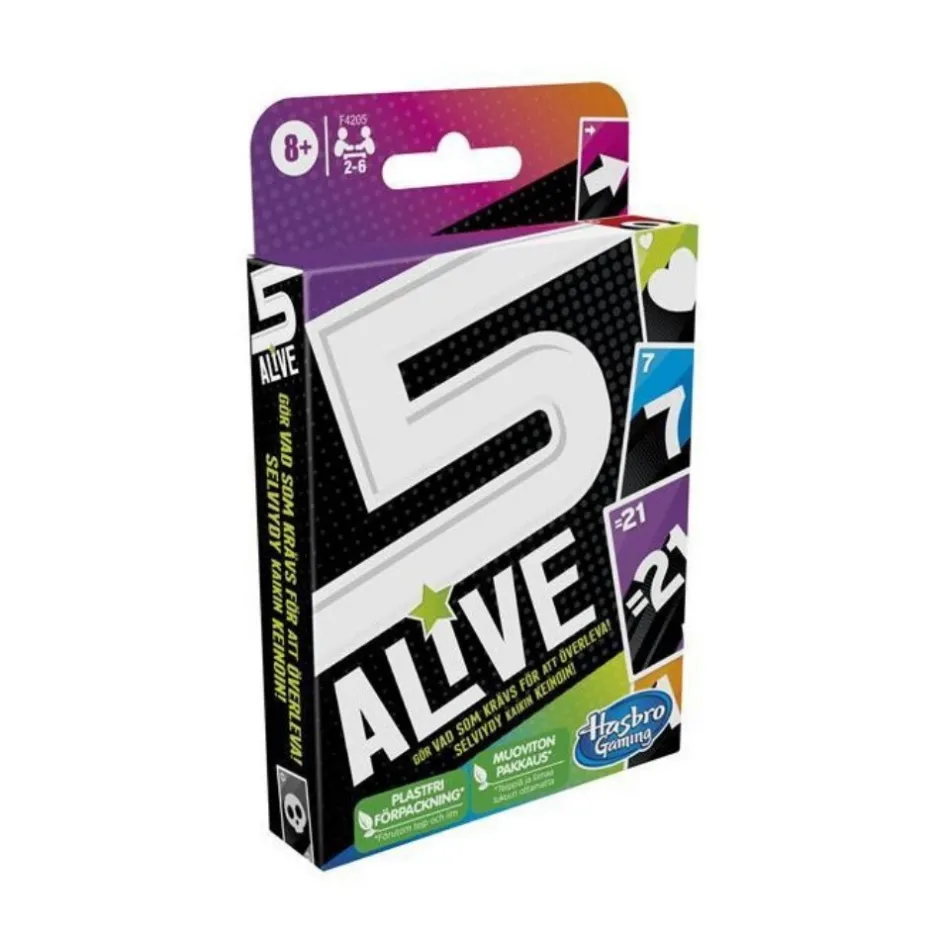 alive_swe_0.webp Hasbro Kortspel | 5 Alive (Swe)