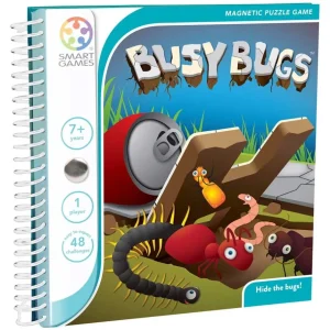 SmartGames Knep & Knåp | Busy Bugs Magnetiskt Resespel