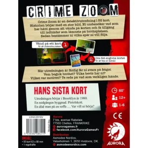 Lucky Duck Kortspel | Crime Zoome: Case 1 - Hans Sista Kort (Swe)