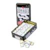 Longfield Games Klassiska | Domino Double 9 Colour Tinbox