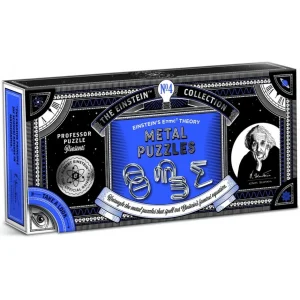 Professor Puzzle Knep & Knåp | Einstein E=Mc2 Metal Puzzle