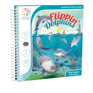 SmartGames Knep & Knåp | Flippin Dolphins Magnetiskt Resespel