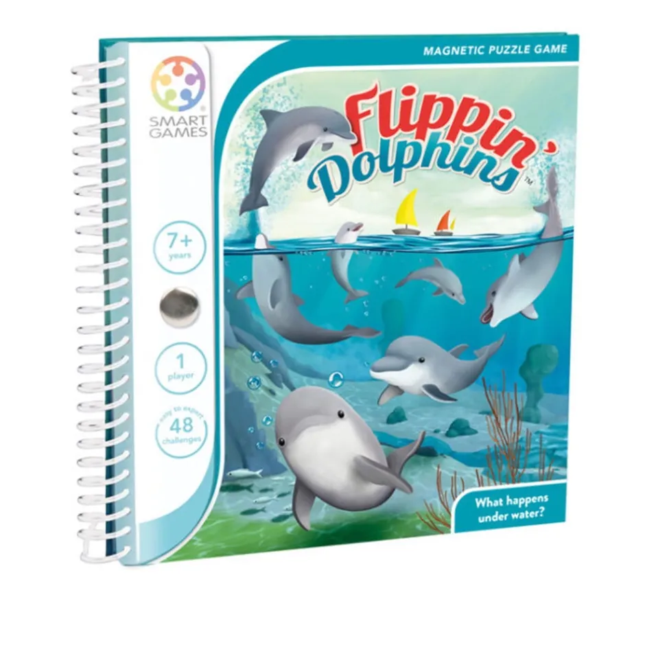 flippin_dolphins_magnetiskt_resespel_0.webp SmartGames Knep & Knåp | Flippin Dolphins Magnetiskt Resespel