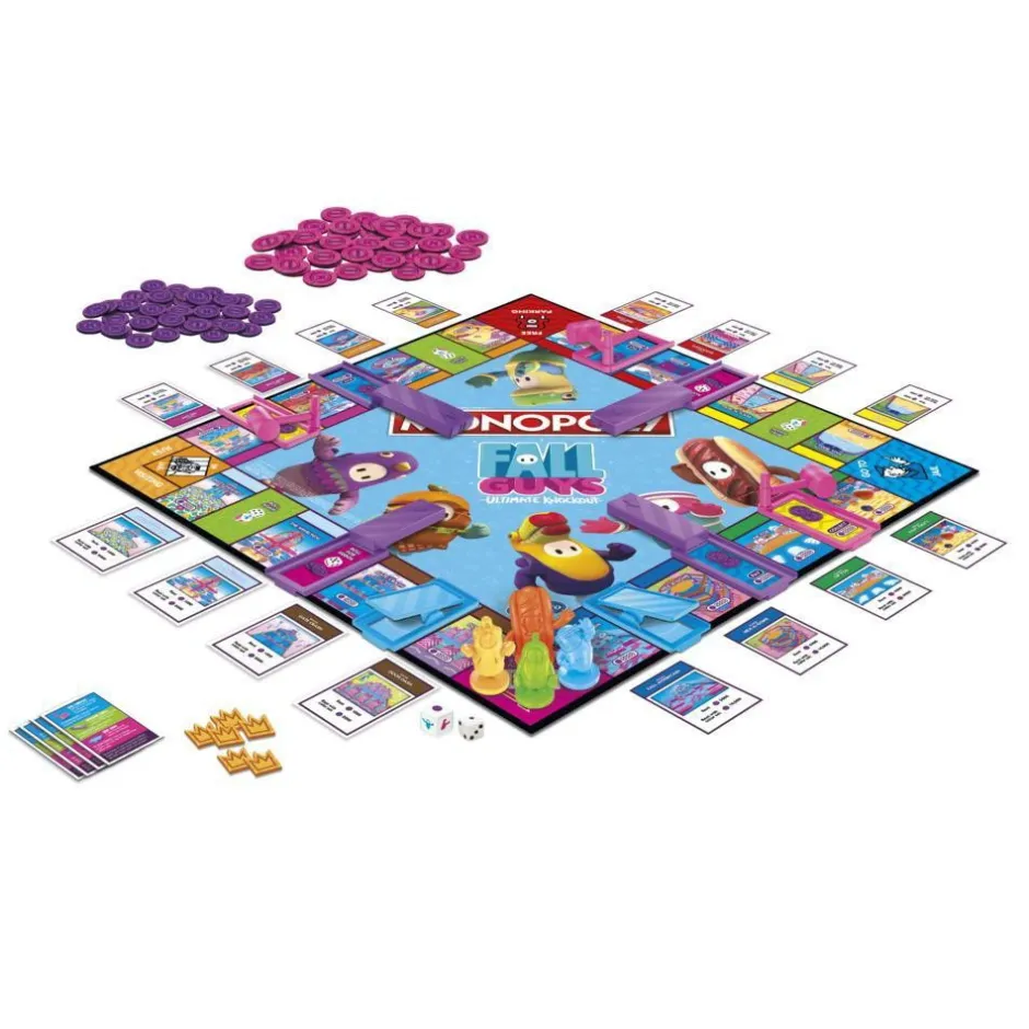 monopoly__fall_guys_ultimate_knockout_1.webp Hasbro Familjespel | Monopoly - Fall Guys Ultimate Knockout