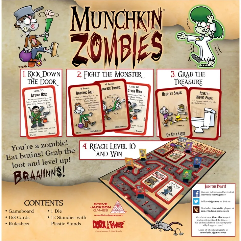 munchkin_zombies_deluxe_1.webp Steve Jackson Games Kortspel | Munchkin Zombies: Deluxe