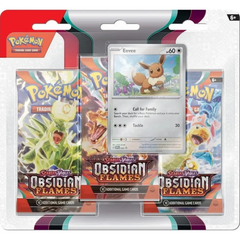 pokemon_tcg_obsidian_flames_booster_pack_eevee_0.webp Pokémon Kortspel | Pokemon Tcg: Obsidian Flames Booster 3-Pack Eevee