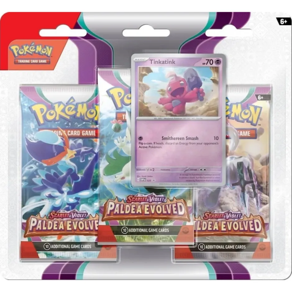 pokemon_tcg_paldea_evolved_booster_pack_tinkatink_0.webp Pokémon Kortspel | Pokemon Tcg: Paldea Evolved Booster 3-Pack Tinkatink