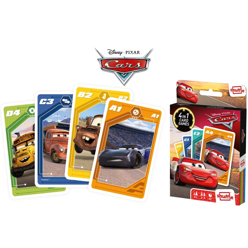 shuffle__kortspel_cars__i__1.webp Cartamundi (övrigt) Kortspel | Shuffle - Kortspel Cars 4 I 1