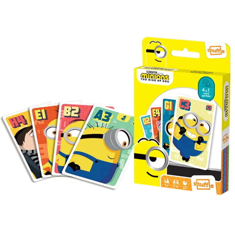 shuffle__kortspel_minions_rise_of_gru__i__0.webp Cartamundi (övrigt) Kortspel | Shuffle - Kortspel Minions Rise Of Gru 4 I 1