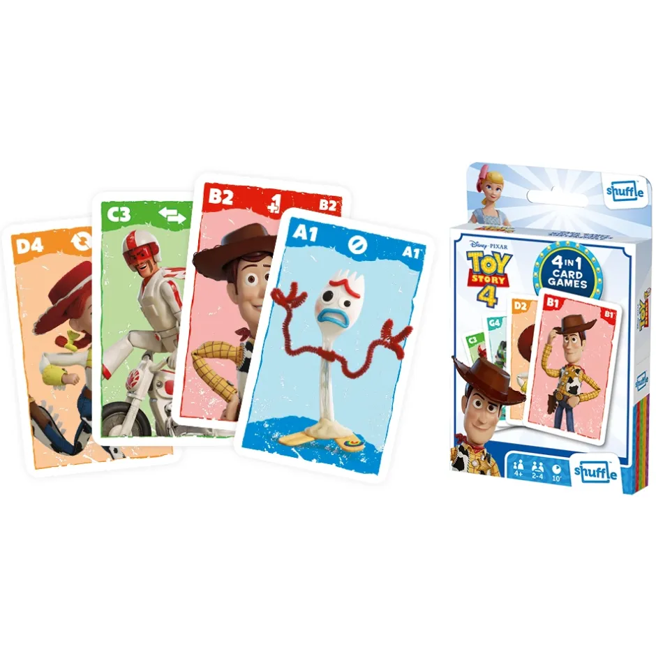 shuffle__kortspel_toy_story____i__0.webp Cartamundi (övrigt) Kortspel | Shuffle - Kortspel Toy Story 4 - 4 I 1